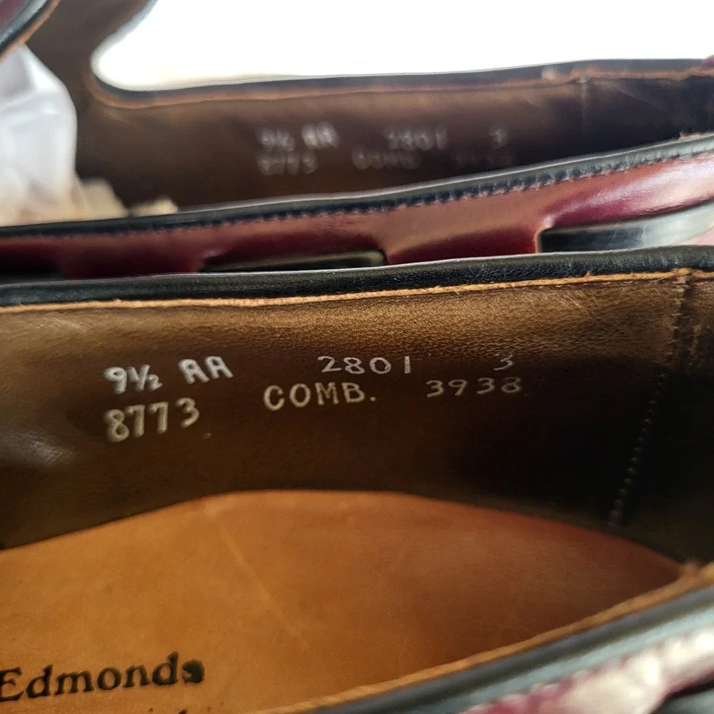 Allen Edmonds Saratoga Tassel Loafers Size 9.5 AA Oxeblood Red